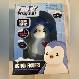 Action Figure Pudgy Penguins 4.5” Blue and White Series 2 Toy